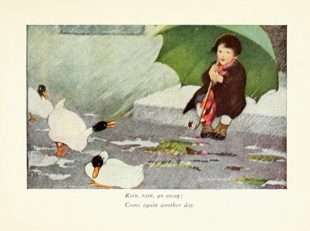MemoryRestored's tweet photo. 11/12
And you can prepare: over the early months of reading nursery rhymes, try the Golden Age illustrations 

Because ours is an age of affordable reprints

• The Volland Mother Goose — famous in its day (1915) for lush color and cozy details 

• The Little Mother Goose illustrated by Jessie Willcox Smith. Mostly black and white. Some color plates
(Smith’s un-little Mother Goose is wonderful but unmanageable — 750 rhymes, 11” wide, and weighs as much as half a bag of flour)

If you’re singing, 
• Walter Crane’s Baby’s Opera has been reprinted