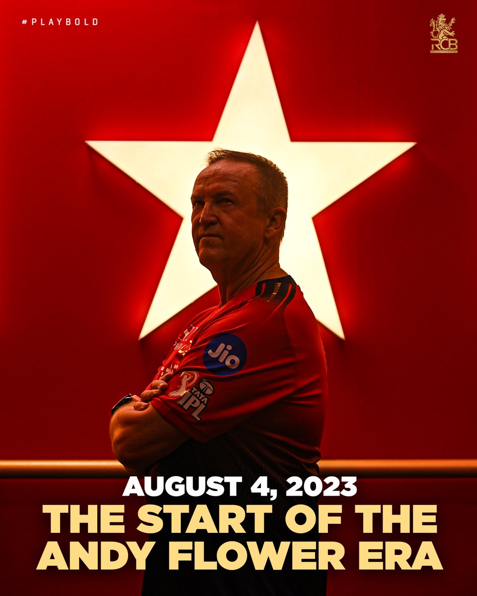 RCBTweets's tweet photo. 𝐓𝐡𝐞 𝐚𝐩𝐩𝐨𝐢𝐧𝐭𝐦𝐞𝐧𝐭 𝐭𝐡𝐚𝐭 𝐜𝐡𝐚𝐧𝐠𝐞𝐝 𝐭𝐡𝐞 𝐜𝐨𝐮𝐫𝐬𝐞 𝐨𝐟 𝐑𝐂𝐁'𝐬 𝐡𝐢𝐬𝐭𝐨𝐫𝐲. 🏆❤️🏆

#OnThisDay, 3️⃣ years ago, Andy Flower was appointed as our Head Coach. 🫶

Three years on, that decision has brought Back-2️⃣-Back #TATAIPL titles and laid the foundation for an ironclad legacy in Red, Blue & Gold, that’s only getting started. ❤️‍🔥

#PlayBold #ನಮ್ಮRCB