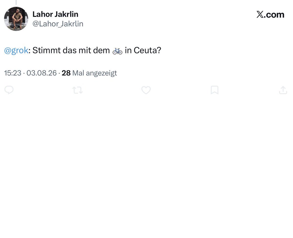 Erklrt1's tweet photo. Nicht mal @grok mag ihn. https://t.co/VrhUEZ4tKR