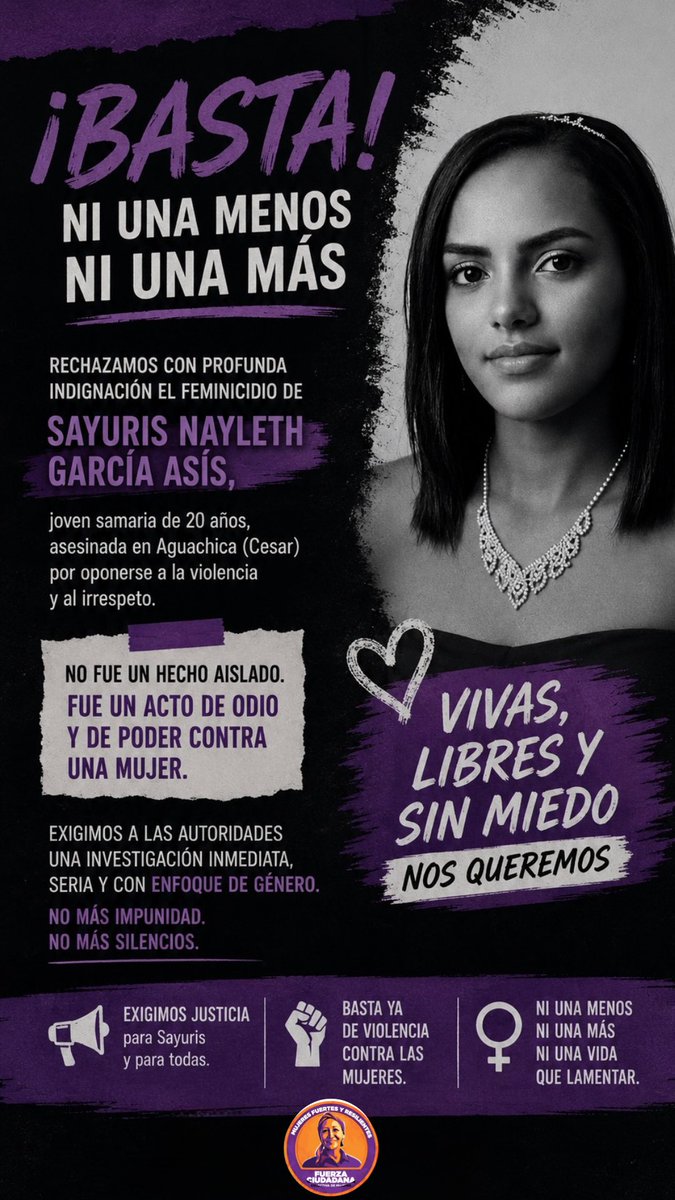 ColectivoMFC's tweet photo. Otra mujer asesinada. Otra familia destruida. Otra historia que jamás debió escribirse.

#JusticiaParaSayuris #NiUnaMenos #NiUnaMás https://t.co/Jxa3vI6z6Y