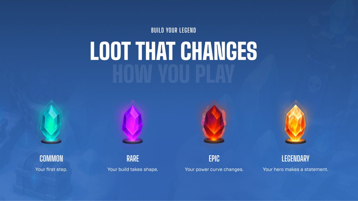 tg_levellegends's tweet photo. Loot rarity in Level Legends:

🔵 Common - your first steps
🟣 Rare - your build starts forming
🔴 Epic - your power curve changes
🟠 Legendary - your hero becomes a statement

Every rarity should feel like progress.
Every drop should create a decision. https://t.co/K7J9Wq04sF