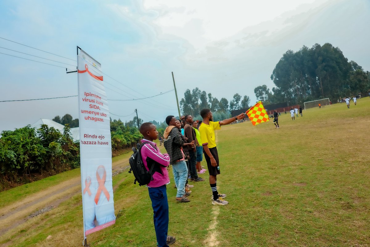 ahfrwanda's tweet photo. Young people have the power to end HIV stigma and prevent new HIV infections, and it starts with knowledge and informed decisions. AHF Rwanda has launched a 4-day HIV Stigma Prevention and New HIV Infection Prevention Campaign through sports in @MusanzeDistrict.     @ahfafrica https://t.co/mIQxdpN84H