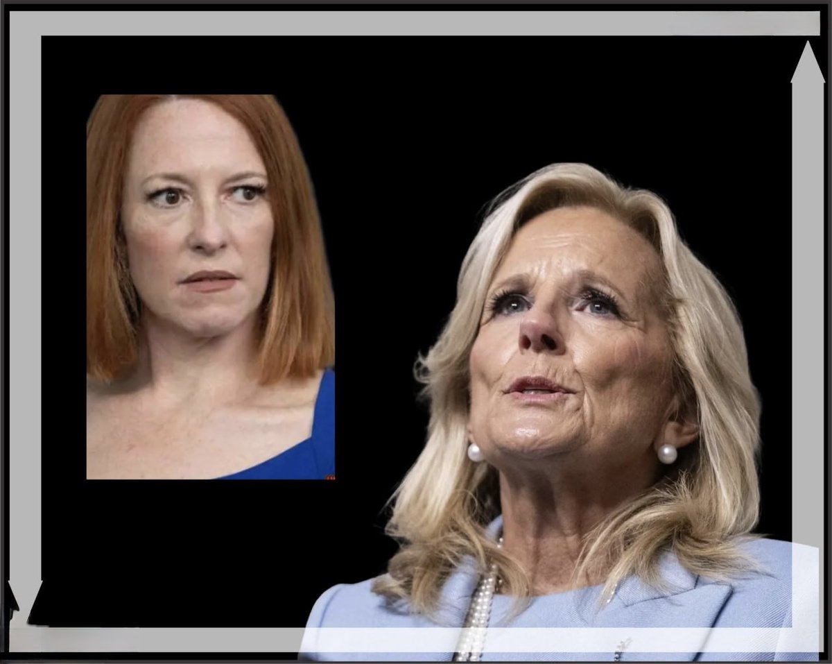 mcafeenew's tweet photo. 🚨JEN PSAKI ADMITS SHE WON’T BE ABLE TO PROTECT JILL BIDEN UNDER OATH: “I’D ALMOST HAVE TO SAY SHE HELPED COVER IT UP!”

Follow @RedLivesMatterQ 

The circle-back queen just threw the former First Lady under the bus.

Former White House Press Secretary Jen Psaki admitted on her podcast that if Jill Biden is questioned under oath about her husband’s mental condition, she won’t be able to protect her. 

“They’ll want to know if she was aware of his mental condition,” Psaki said, “And I can’t say that she wasn’t.”

As more and more former Biden staffers come forward with stories of his dementia, Psaki went even further: “I’d almost have to say she helped cover it up.”

The same woman who stood at the podium for years insisting everything was fine is now publicly conceding that Jill Biden was in on the cover-up.

Well… so were you, Peppermint Patty. But we can circle back around to that.

Share this everywhere so America hears the admission straight from the Press Secretary who helped hide it!

Follow @mcafeenew for more drops.