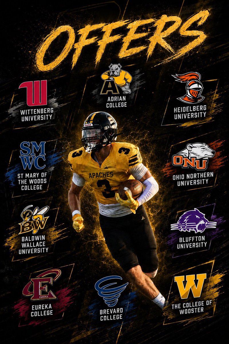 logan_olinger's tweet photo. Blessed to have received my first 10 offers! Thank you to all the coaches for the opportunities! https://t.co/bwbgzKydfa