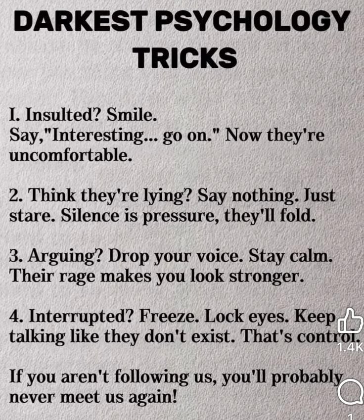 KnowledgeOfOld's tweet photo. Darkest psychology tricks 📌 https://t.co/Ktzs12FPnX