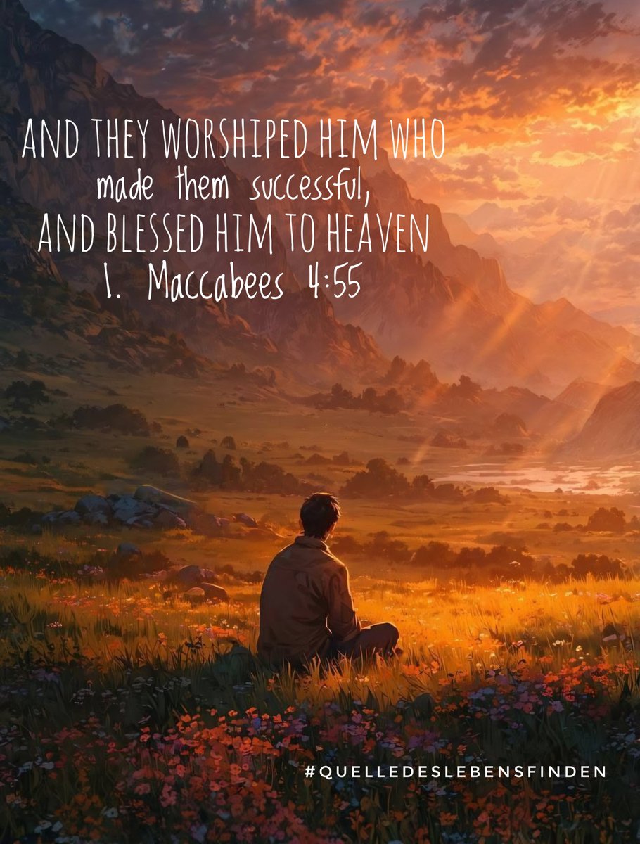 Joff_Joff007's tweet photo. #quelledeslebensfinden #Jesus #God #Love #Bibel #Bible 

١.مكابين ٥٥:٤ وسجدوا للذي انجحهم وباركوه الى السماء https://t.co/JdgnxYOXj5