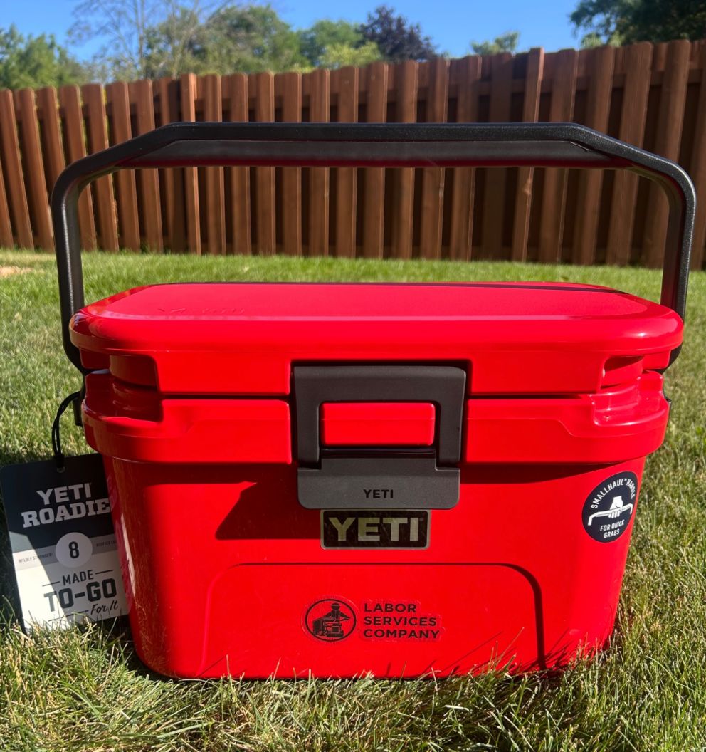Labor_Services's tweet photo. FREE Giveaway! It’s hot. Keep your food and drinks cold. We’re giving away this Yeti cooler to one of our followers! 

- FOLLOW Labor Services
- Engage with this post: Like/RT/Comment
- Increase your chances to win by liking our pages on other social media mediums and engaging! https://t.co/yfe7GFSUyr