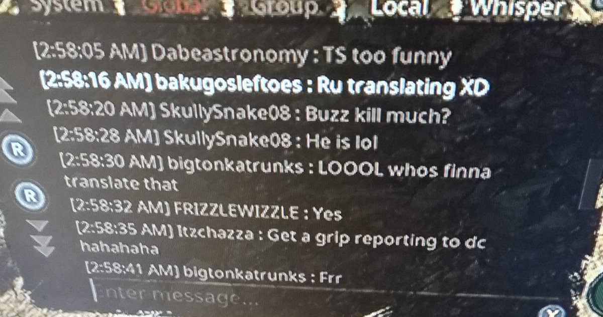 ACKNOWLEDGE_Alt's tweet photo. Part1(1/2): What i was  complaining about  last night of yesterday  about the not speaking English  and English  only chat &amp; racism  bullshit  or at least one of them of proof

#pathoftitans #XBOXONE(S) https://t.co/1kXbzUqlt0