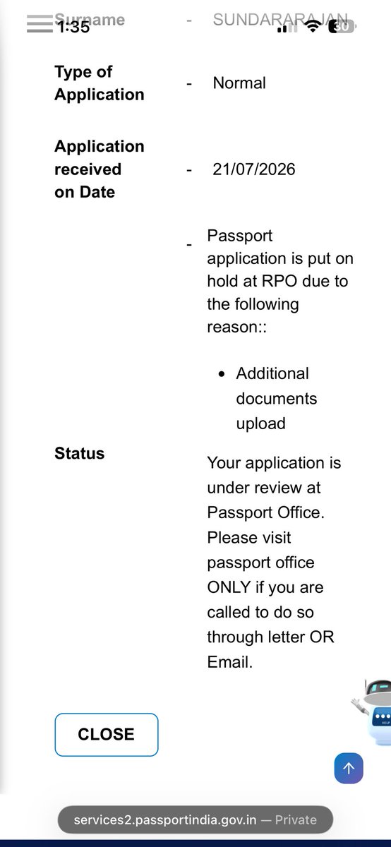 ajarxn's tweet photo. @rpochennai my application is on hold with no email or SMS update on next steps. File number MAK077189021326

Pls help https://t.co/YaBQojWlsO