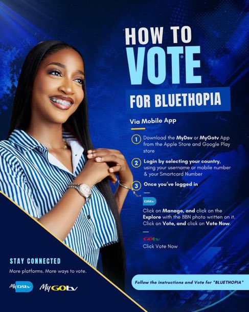 OppongRenelle's tweet photo. Guys, please vote for BLUETHOPIA 💙

#Bbnaija https://t.co/FKSJY24Fn4