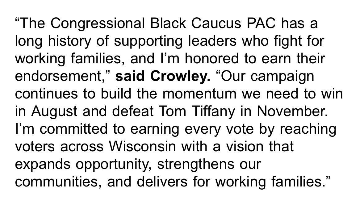 drake_bentley's tweet photo. News: David Crowley has been endorsed by the Congressional Black Caucus https://t.co/N425n589db