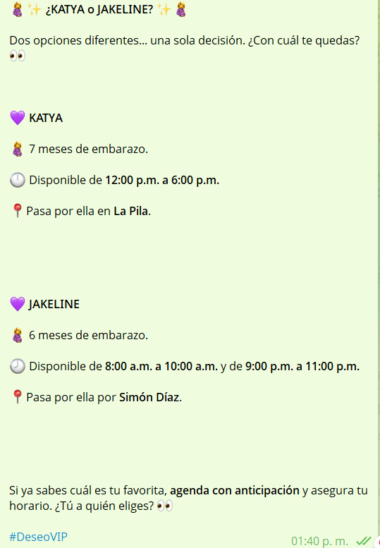 DeseoEliteSLP's tweet photo. ¿Aún no estás en Telegram?🔥
Ahí encontrarás más fotos, información de cada una de las chicas, horarios actualizados, novedades y   contenido exclusivo que no publicamos en otros lugares😈
Únete aquí: https://t.co/EO6VtaJFLX
No te quedes solo con una parte... 💜
#DeseoVIP https://t.co/WJyHxVietx