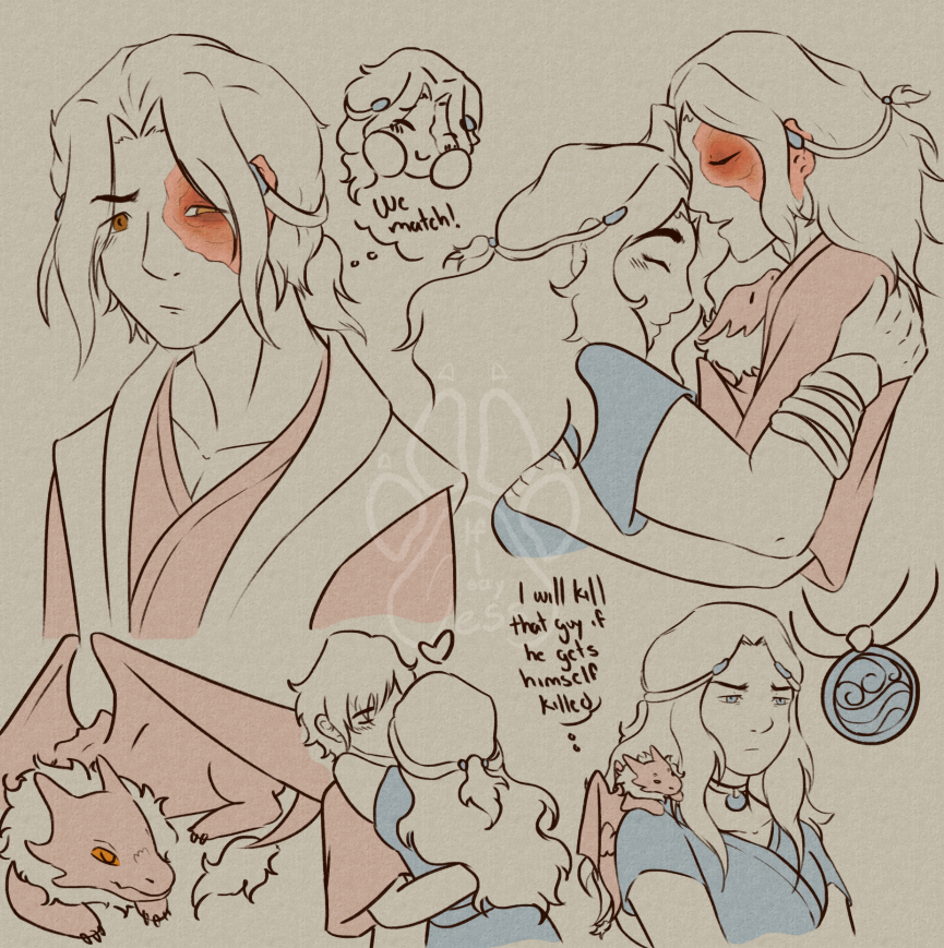 ifisayjess's tweet photo. Watched the avatar movie and became obsessed with them again, read a fic and ended up drawing this ❤️💙

#zutara #atla https://t.co/Srb1qdHkij