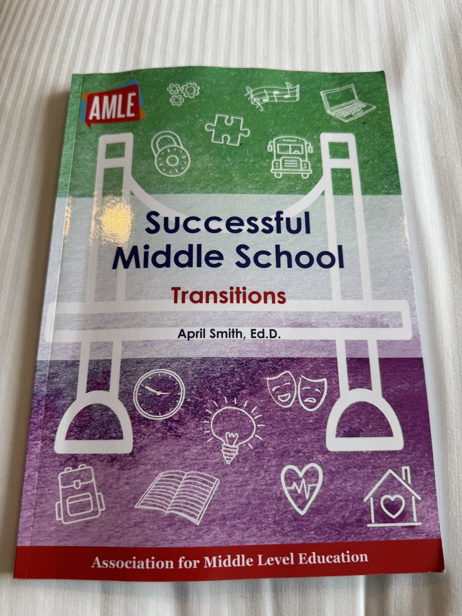 hawks_principal's tweet photo. I am so glad @kblaird & I read this book on middle school transitions from @AMLE . So many great ideas for the start of our school year, and planning for the next one! Thank you @MrsDurand_TIS for the rec!
#LearnGrowLead
#ProfessionalDevelopment https://t.co/hgSx218p8G