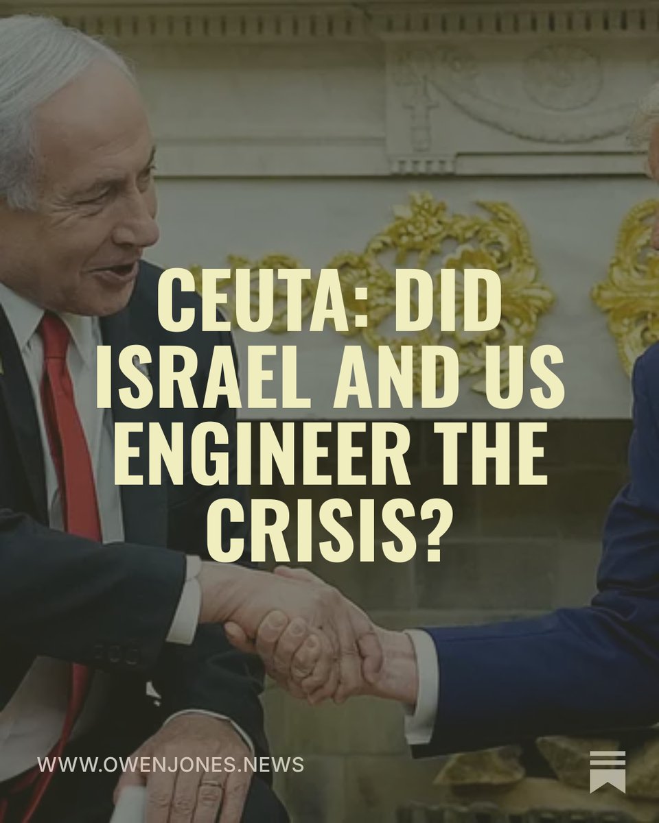 owenjonesjourno's tweet photo. Did Israel and the US help engineer the Ceuta crisis? 👇

https://t.co/CUQemftyXJ https://t.co/GEJLWqjL8G