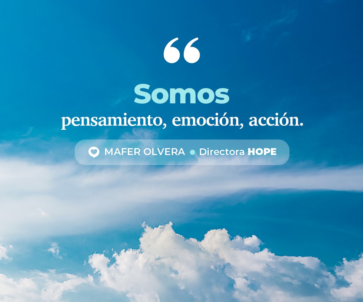 Espacio_Hope's tweet photo. 💛 “Somos pensamiento, emoción, acción.”

Comprender lo que pensamos, sentimos y hacemos también es una forma de conocernos y cuidar nuestra salud mental.

🌐 𝗦𝗶 𝗻𝗲𝗰𝗲𝘀𝗶𝘁𝗮𝘀 𝗮𝘆𝘂𝗱𝗮 𝗶𝗻𝗴𝗿𝗲𝘀𝗮 𝗮: https://t.co/N12odBMGDr 

#HOPE #EspacioHope #SaludMental #Terapia https://t.co/ImO5Hoy3jv