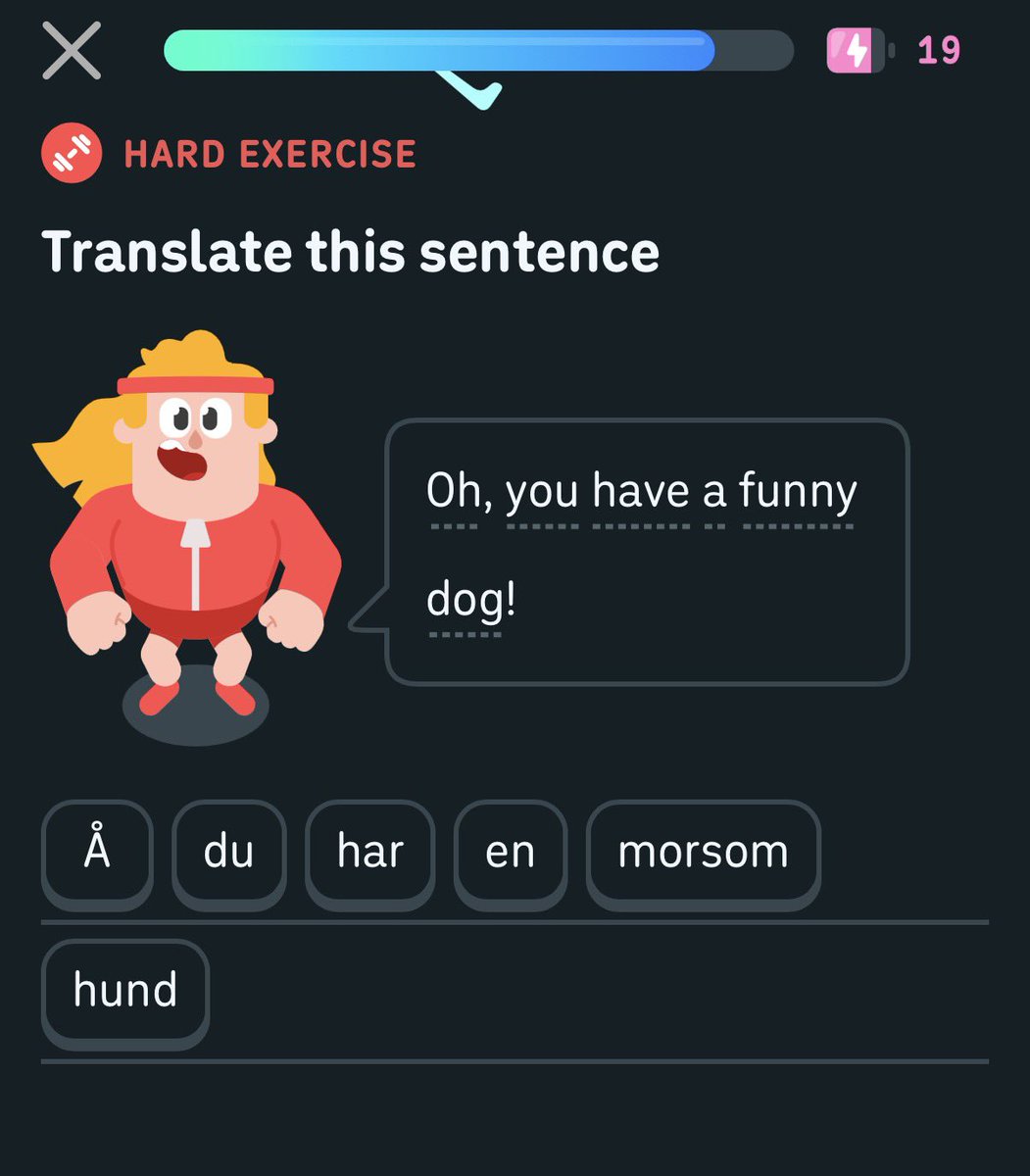 patrickjaneboca's tweet photo. @duolingo tirame frases que pueda usar alguna vez en la vida cotidiana culiado https://t.co/NK7aT9dseE