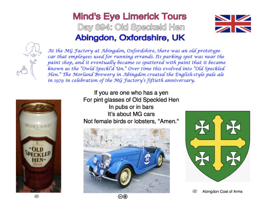 tom_mindseye's tweet photo. #Limerick #entertainment #humor #OldSpeckledHen #Abingdon #Oxfordshire #ale #MG #pint https://t.co/BHx2YmzA28 https://t.co/IHDoWPgzrD