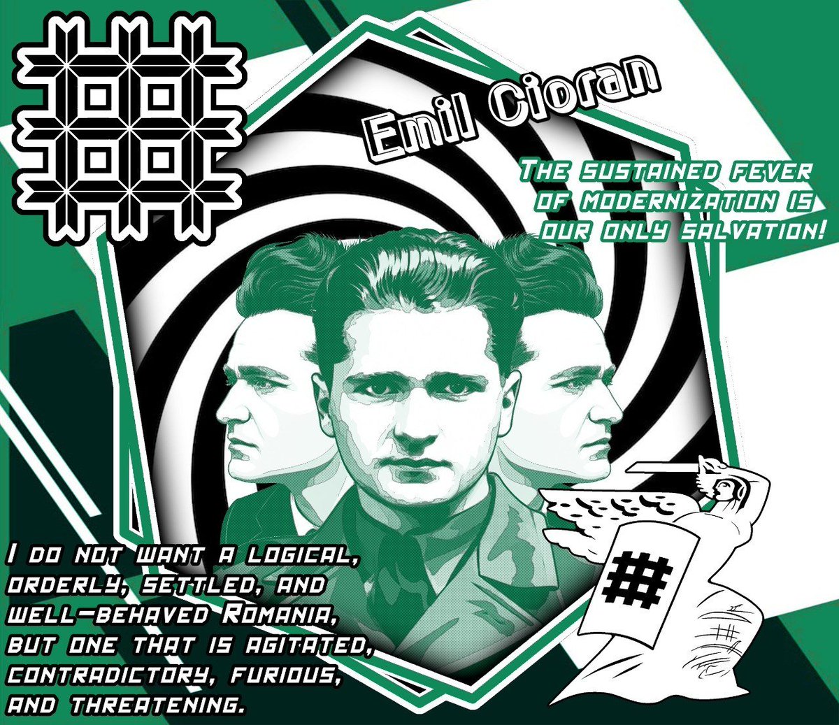 PNWSima's tweet photo. This account stands for:

Legionarism
Totalitarianism
Modernization
Developmentalism
Corporatism
Greater Romania
Ethical Transhumanism
Positive Eugenics
Christian Platonism
Christian Humanism
Romantic Nationalism
European Cooperation
Anti-US Hegemony over Europe
Friendliness :) https://t.co/jtLIiOU0Xj