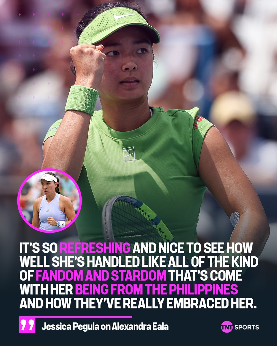 tntsports's tweet photo. It's so refreshing.

 Jessica Pegula praises rising star Eala following the DC Open final 🤝 https://t.co/qP2uNyEjMw