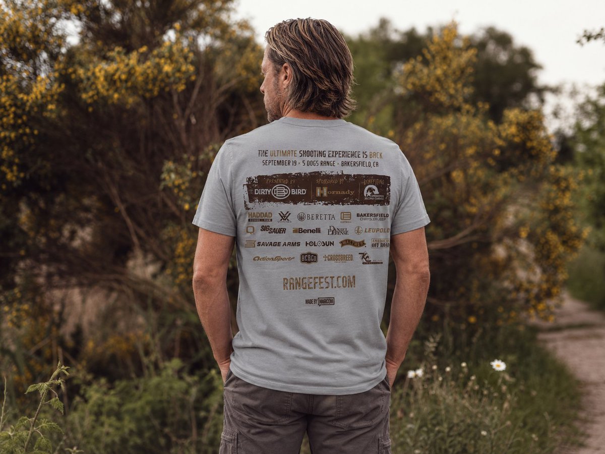 RangeFest's tweet photo. Only 47 days until RangeFest CA 2026!

Join us Sept. 19 at 5 Dogs Shooting Range for pistol shooting, rifles out to 325 yards, shotgun clays, instructors, vendors, food, music, and more.

Get your tickets today: https://t.co/uZThb4mJZP

#RangeFest #RangeFestCA #BakersfieldCA https://t.co/28HYFgoVoS