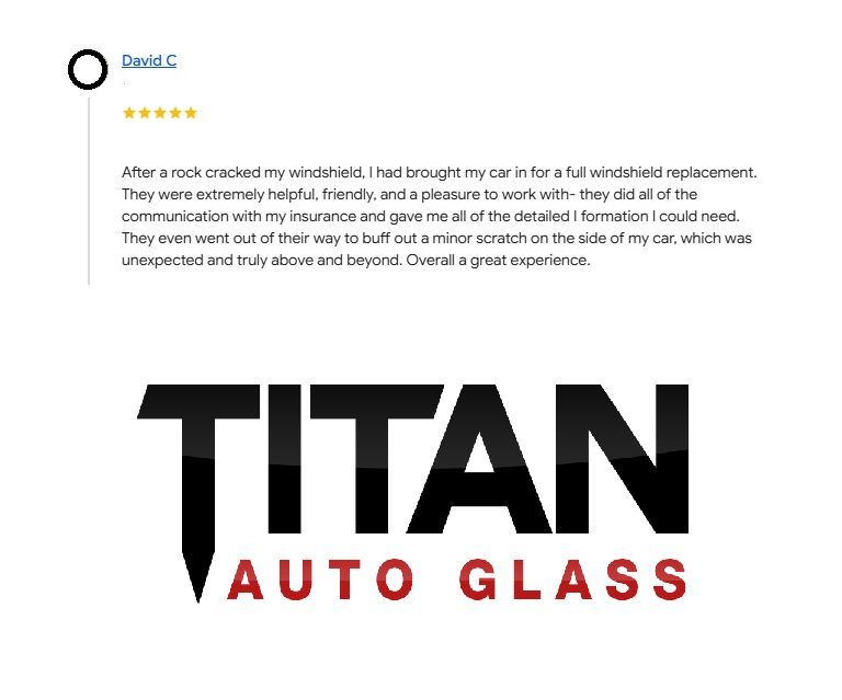 MyTitanGlass's tweet photo. Because we're a small, independent shop, we can give your vehicle the extra attention it deserves - thanks to David for this 5-star review!

Book your windshield replacement with Titan Auto Glass at 877-97-TITAN, or online at https://t.co/1yqYfWKgXM
#windshield #autoglass https://t.co/LjQNcU8gn4