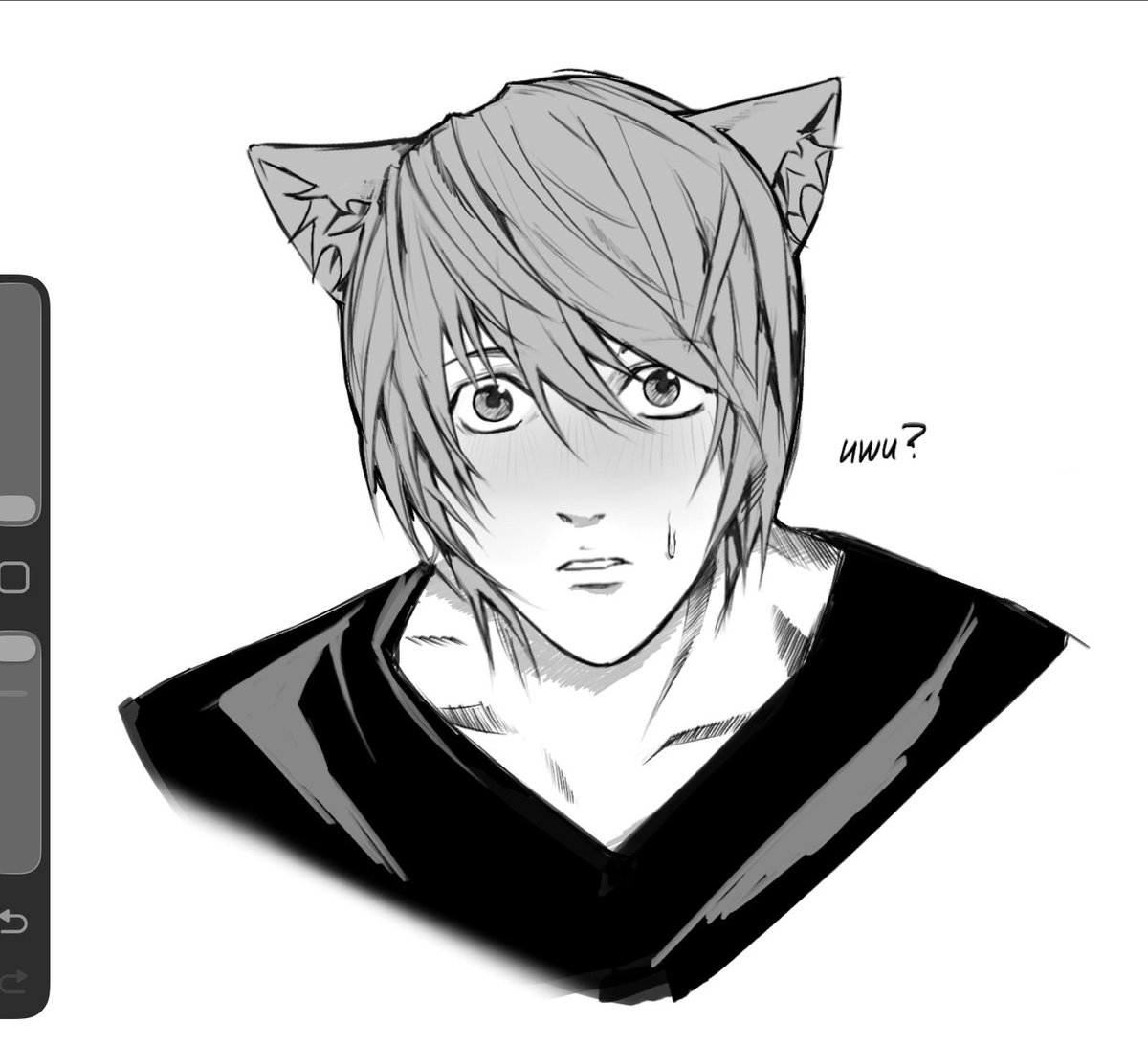 ReiRei01070's tweet photo. kawaii Light
 #DEATHNOTE #lightyagami #fanart https://t.co/HyEGO68Bns