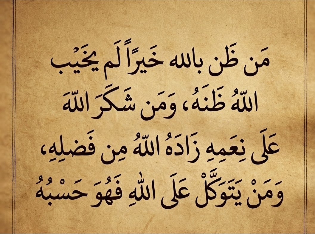 fakirpurtaksiir's tweet photo. Kim Allah’a hayır zanda bulunursa Allah onun zannını boşa çıkarmaz. Kim nimetlerine karşı Allah’a şükrederse Allah ona lütfundan nimetini artırır, kim de Allah’a tevekkül ederse Allah ona yeter. https://t.co/jcrnGImxA8