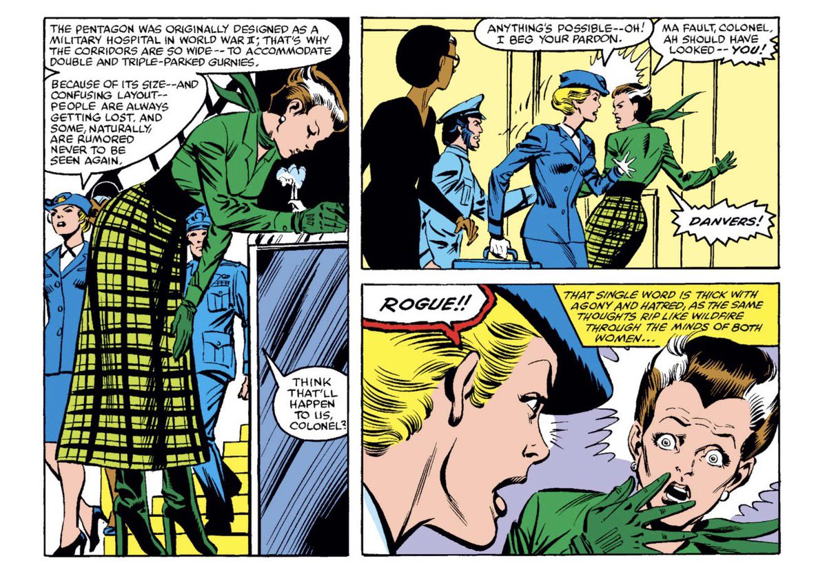 SaintJoules's tweet photo. Is Rogue the character to pretend to like now? She’s never been tall, you all just learned about her from Rivals. https://t.co/L9htKbgY8O