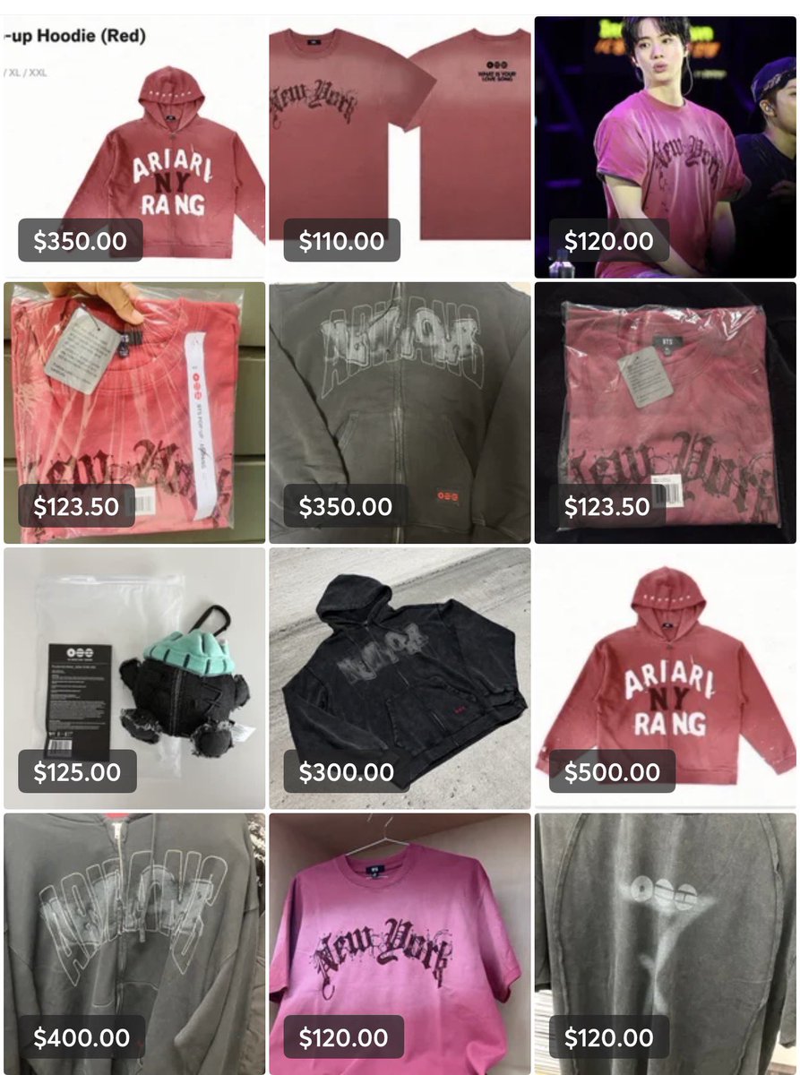 moonchildheaven's tweet photo. Looking at the NYC merch on Mercari and to all the people selling these things for ridiculous prices, you’re all disgusting. 

I even saw someone selling the Kim’s Kimbap scarf for $60. 

You all don’t deserve anything good in life. That could have all gone to deserving army. https://t.co/BZ1DhV0uAi