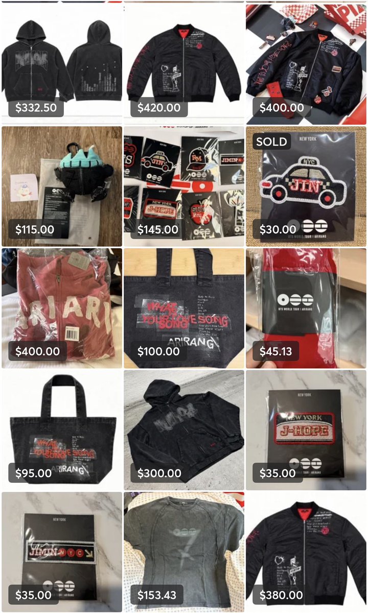 moonchildheaven's tweet photo. Looking at the NYC merch on Mercari and to all the people selling these things for ridiculous prices, you’re all disgusting. 

I even saw someone selling the Kim’s Kimbap scarf for $60. 

You all don’t deserve anything good in life. That could have all gone to deserving army. https://t.co/BZ1DhV0uAi