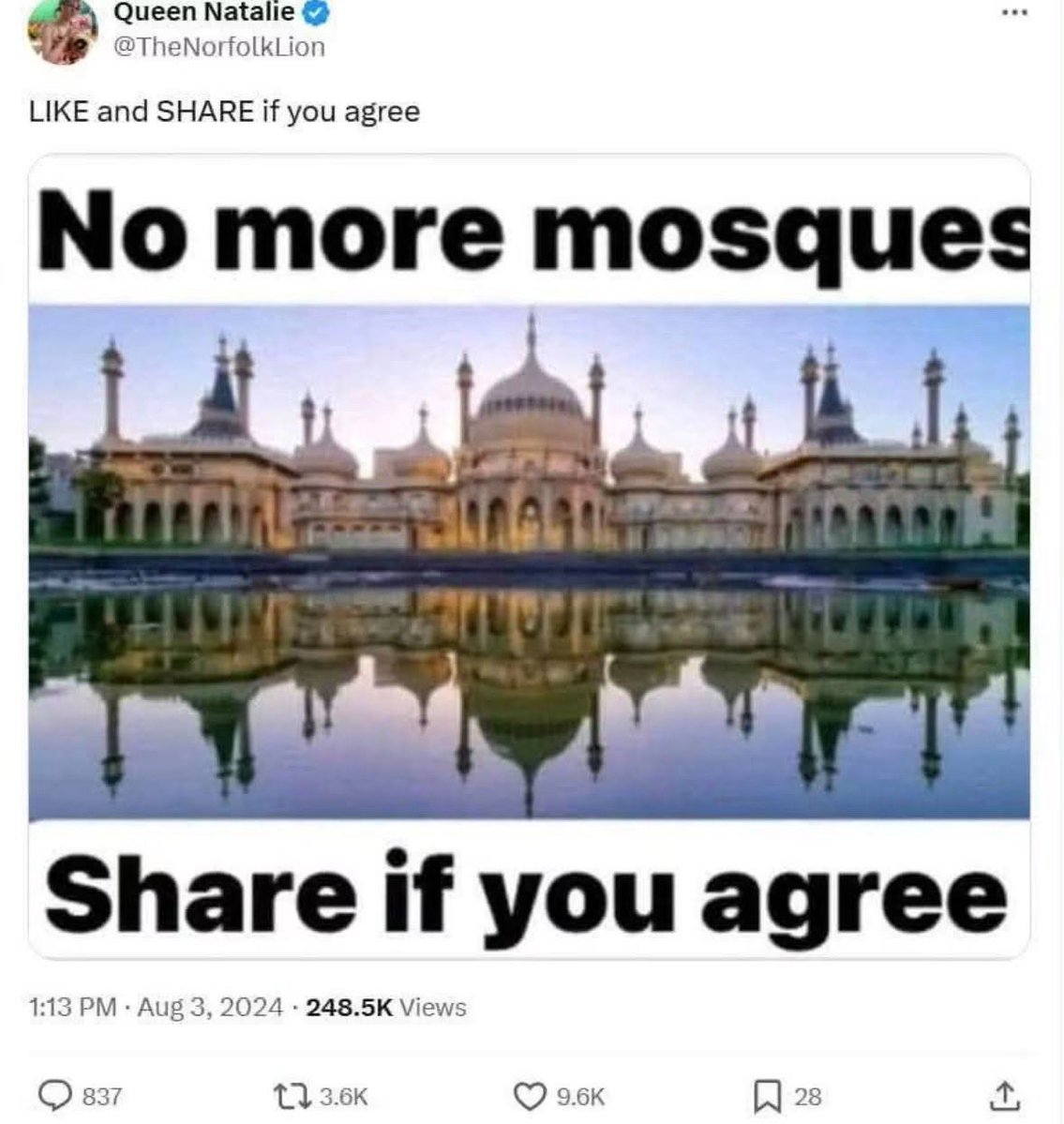 SimonHarrisMBD's tweet photo. This is still probably the greatest tweet of all time.

Why? Because that’s Brighton Pavilion FFS. https://t.co/GHOG1YoQFT