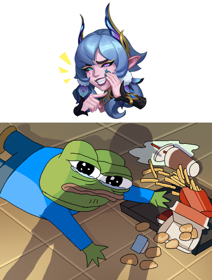 nightmariart's tweet photo. this is how the attitude in her new skin makes me feel https://t.co/uCMMq0B8KN