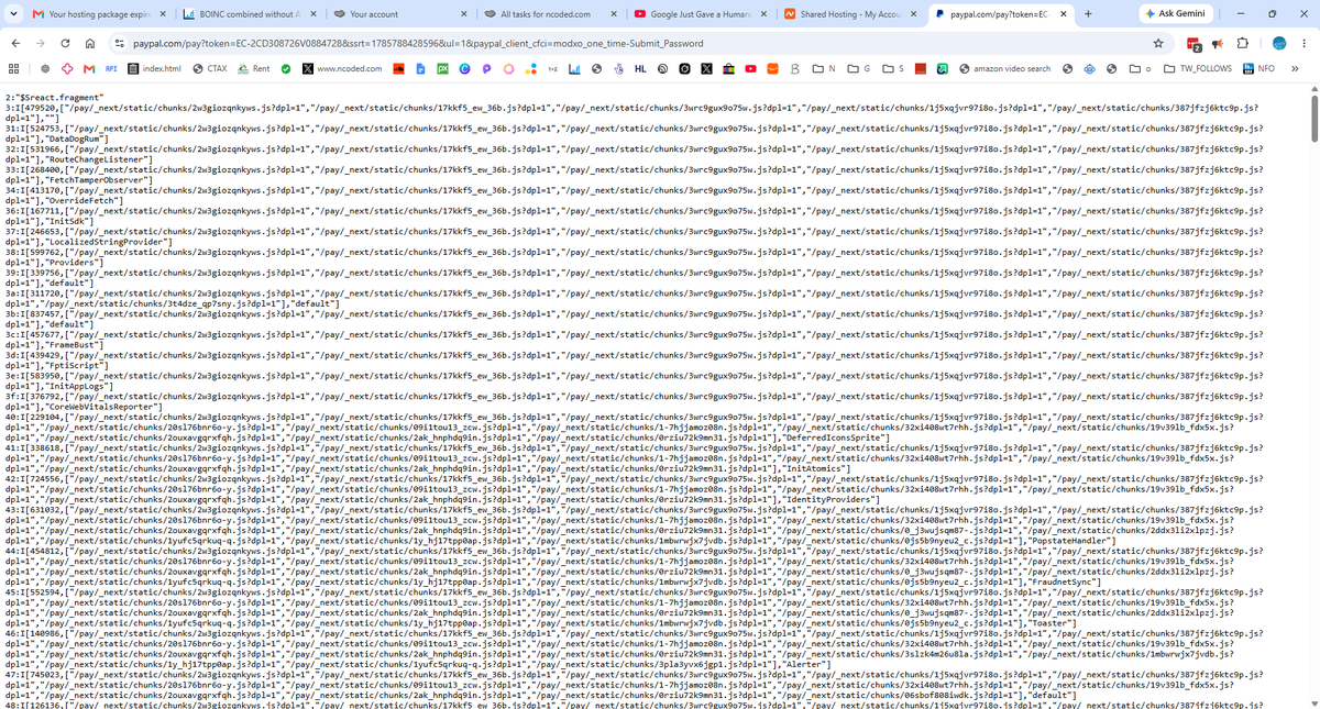 ncoded's tweet photo. @paypal got this after logging in. https://t.co/TJMgbd6mNU