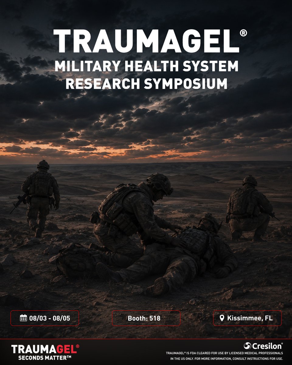 traumagel's tweet photo. Stop by booth 518 at MHSRS to learn more about TRAUMAGEL®

https://t.co/1S0qm75M0c

#traumacare #emergencycare https://t.co/cJZhxeHYsN