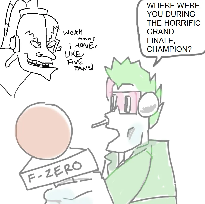 flurryfrenzy's tweet photo. the world needs a new f-zero (ft. my friend cryena) https://t.co/1V0EhNObnL