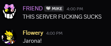cloovrd's tweet photo. my server is actual slop https://t.co/VMhvfqGJnN
