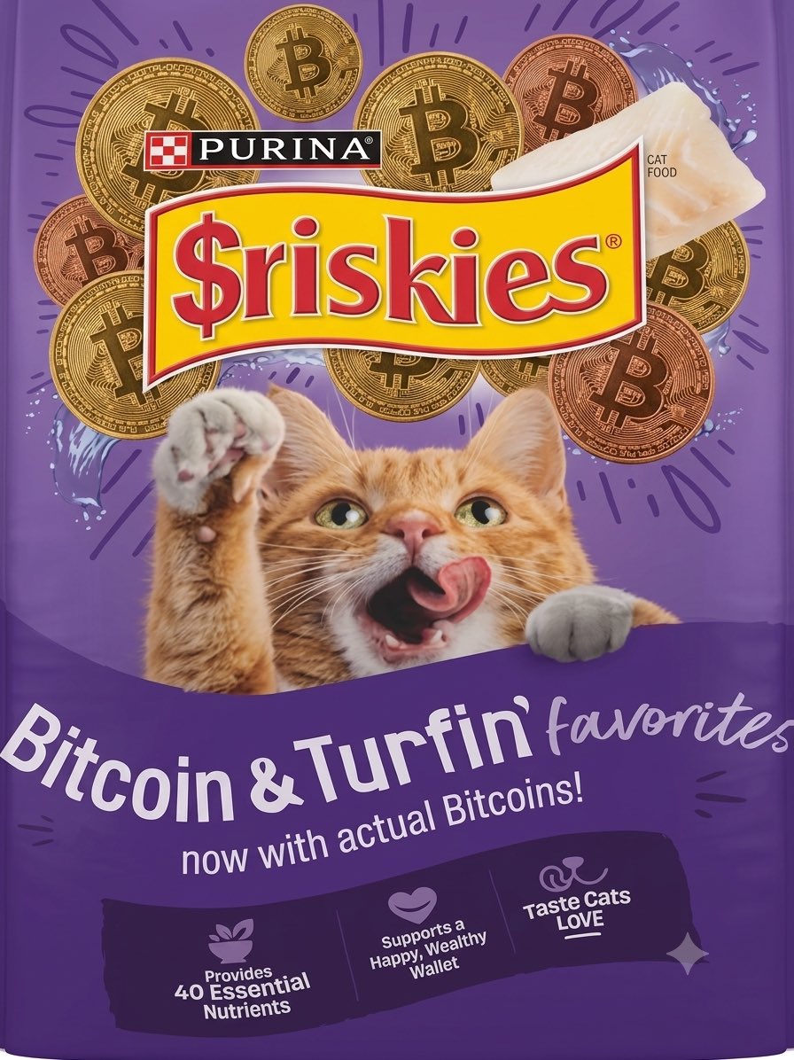TrumpCoinCat's tweet photo. Friskies is for pets. $RISKIES is for people who like watching their money vanish while wearing a cat-ear headband. Pure, unadulterated chaos in a digital can. Eat the risk. Buy the coin. Meow. 😻 🐈🐾

CA F4B5VXoi4wX7GPbdh1VNnXPM6yyNwbQvpBNAo5Jpump

https://t.co/7EYtZcK6Ob https://t.co/Bzcw0yFzAU
