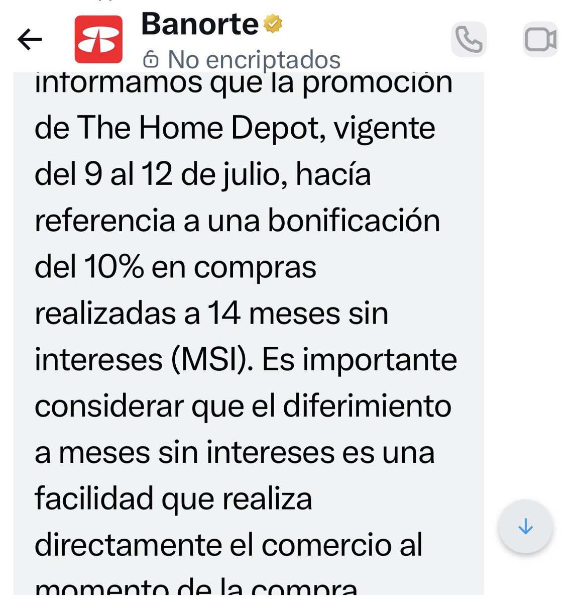 Dulcs's tweet photo. @HomeDepot dice el banco que es tema de Uds? Entonces ustedes mintieron y no me aplicación o hicieron válida la promoción? 
Si es así haré mi denuncia formal a @Profeco o demuéstrenme el porqué no se aplicó la promoción https://t.co/4oYq6BnsqK