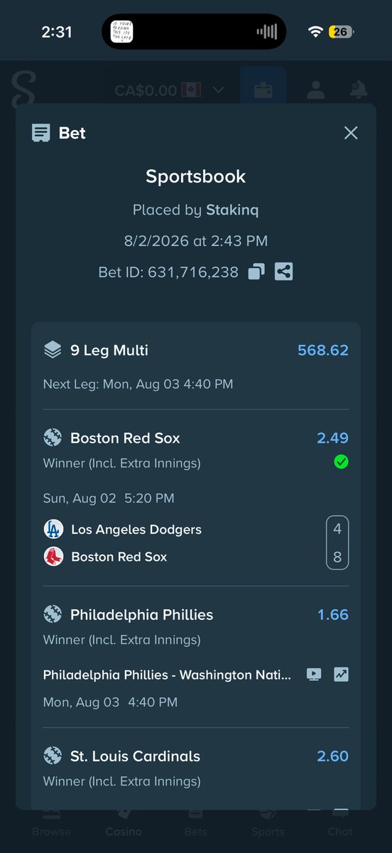 Stakinq's tweet photo. 📸 568x Multi?
sport:631716238
I Don’t See Why Not 😭 Eddie Loves Us
#Stake #Kick #Feed #Sportsbetting https://t.co/Hsd4LNHAj7