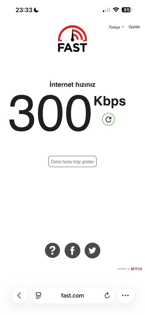 metedro's tweet photo. Yahu 1 mbit bile hız alamıyoruz. Dünya uçuyor. Biz kbps ile uğraşıyoruz. Verdiğiniz sözleri tutmuyorsunuz, 21. yüzyılda faturamın karşılığı bu hız mı? Çukurova Bölge müdürlüğünü ve hatay müdürlüğünü görevden alın. @ebekirsahin https://t.co/WyOhHmY3jl