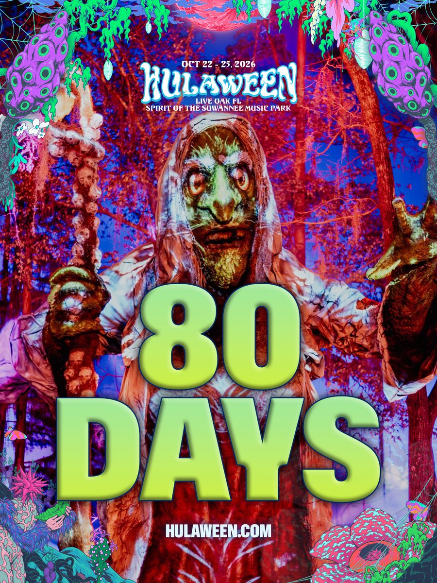 HulaweenFL's tweet photo. 🗓️ Only 80 more sleeps until lucky # 13 of our annual gathering and return home to the swamp. Low money down payment plans END tomorrow 8/4/26 at Midnight! This is not a drill and the time is NOW! 🚨 

🎟️: https://t.co/nPVYqeSLRN https://t.co/2PpDAmR170