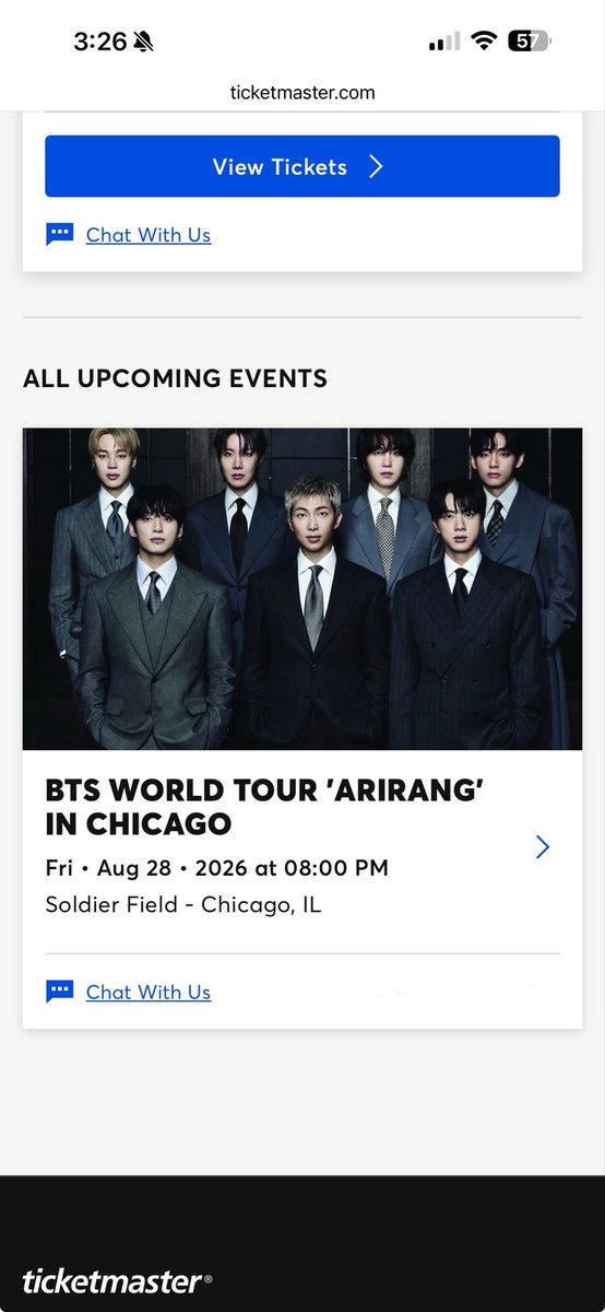 pogoshipda_'s tweet photo. @carebearOT7 @875tickets It’s the screenshot of the confirmation email when I first bought the tickets, I have no control over what picture is there. I’ve confirmed with @875tickets that they are real (otherwise they wouldn’t post) but here’s a screenshot to show the tickets in TM have arirang pictures https://t.co/3gZbRaWxlY