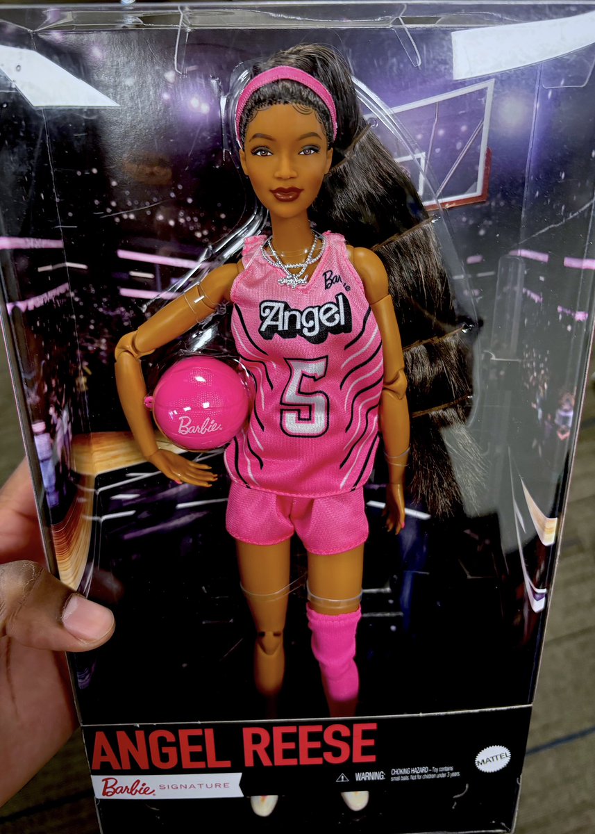iamRichCole's tweet photo. Competition is good for the game. You don’t have to diminish one woman to celebrate another. Respect the competitor. Respect the accomplishment. Congrats to @Reese10Angel on making history with her Barbie. 🩷 🏀 https://t.co/d1pCouqG8R