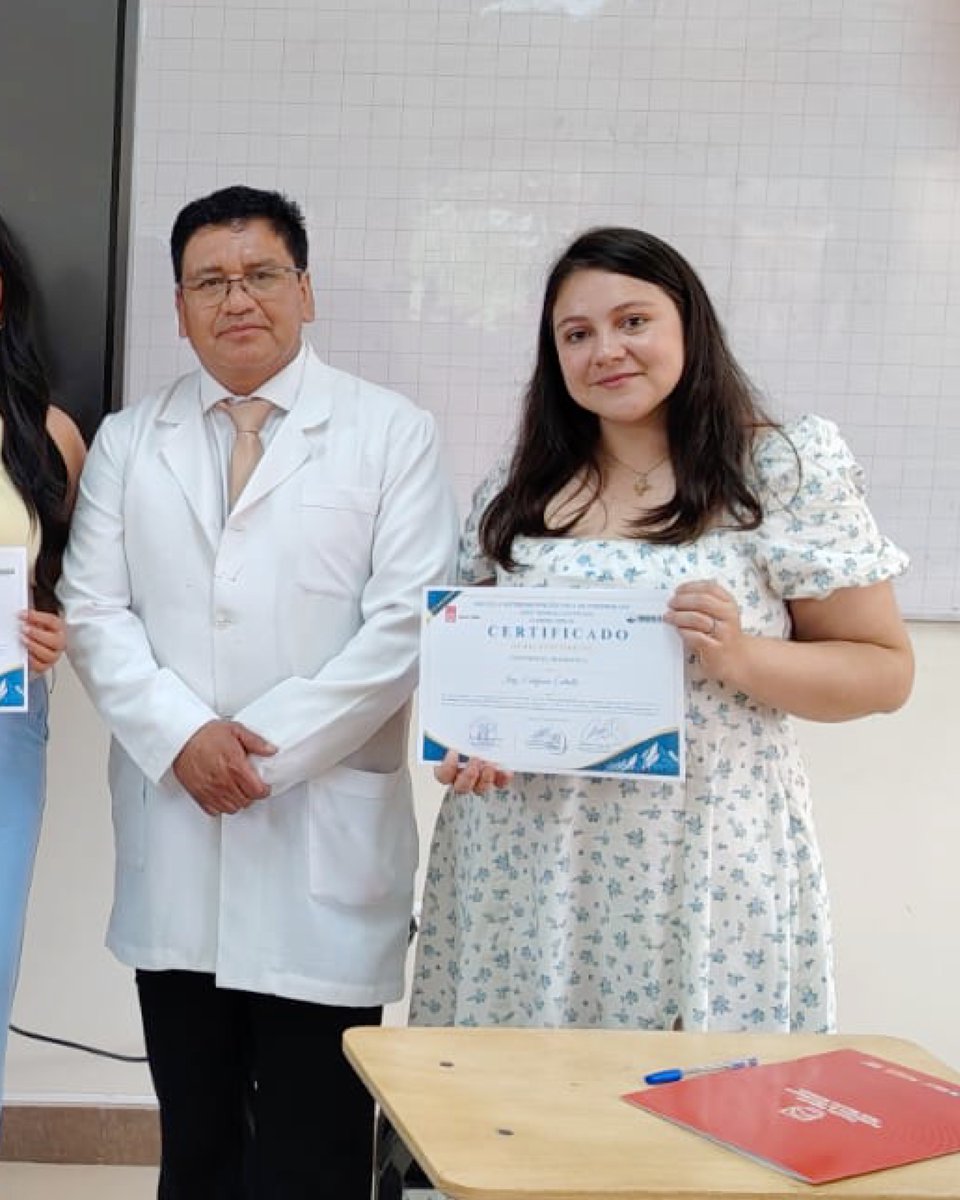 WimEcuador's tweet photo. Celebramos la participación activa de nuestras becarias, Nathaly Awanash y Estefany Estrella, en el proceso de acreditación internacional EUR-ACE® para la carrera de Ingeniería en Minas. Ambas, reconocidas como mejores graduadas

#WIMEcuador #BecasWIM #ExcelenciaAcadémica https://t.co/GFQj459Bzh
