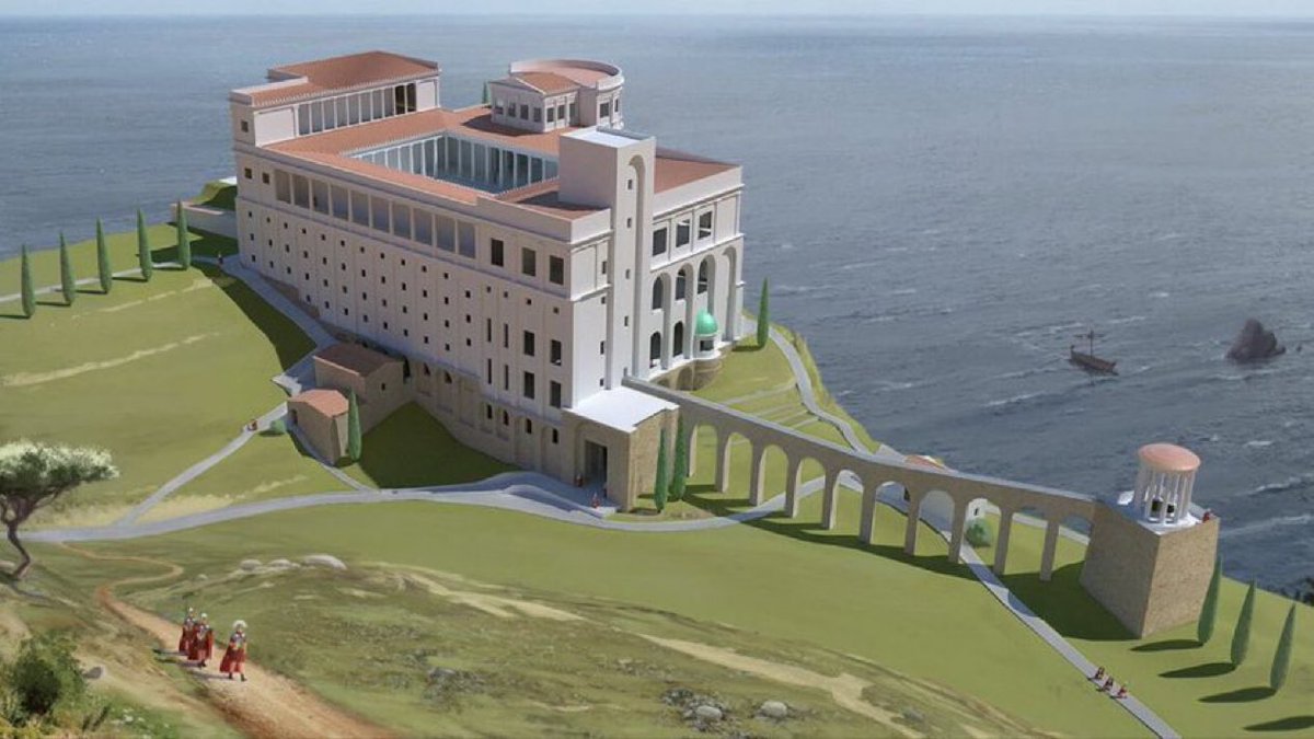 ConsulofRome_'s tweet photo. Reconstruction of Tiberius’ palace in Capri https://t.co/pcPz4Odd95