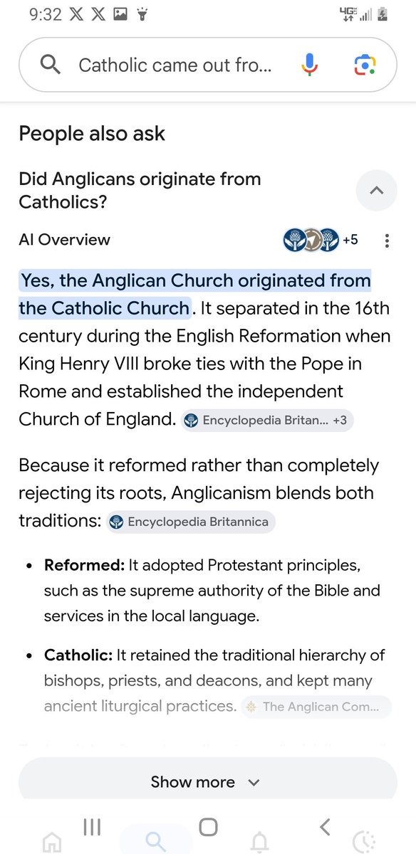 MunachimsoReal's tweet photo. @Saxkae @sagesingsong @FB_viktor Nah bro, the timeline is flipped. Anglicans broke from Catholics in the 1500s.

The Catholic Church dates back to the 1st century with the apostles.  
The Church of England/Anglican started in 1534 with King Henry VIII.  
So Anglican came 1500 years after Catholic https://t.co/ByDdZvnOnk