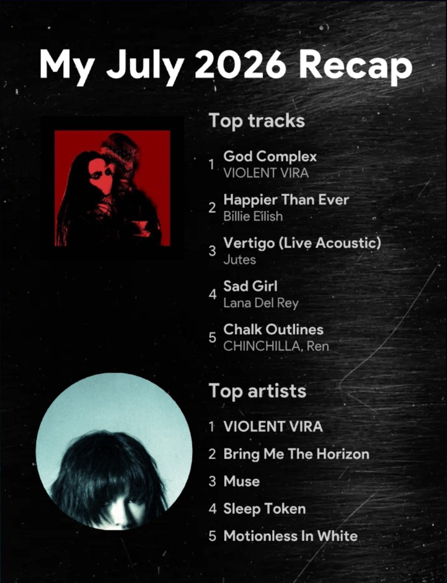 andtasteternity's tweet photo. Fall asleep with a sad playlist ONE TIME 🙃 #july2026recap #statsfm https://t.co/zuAzE9gle5