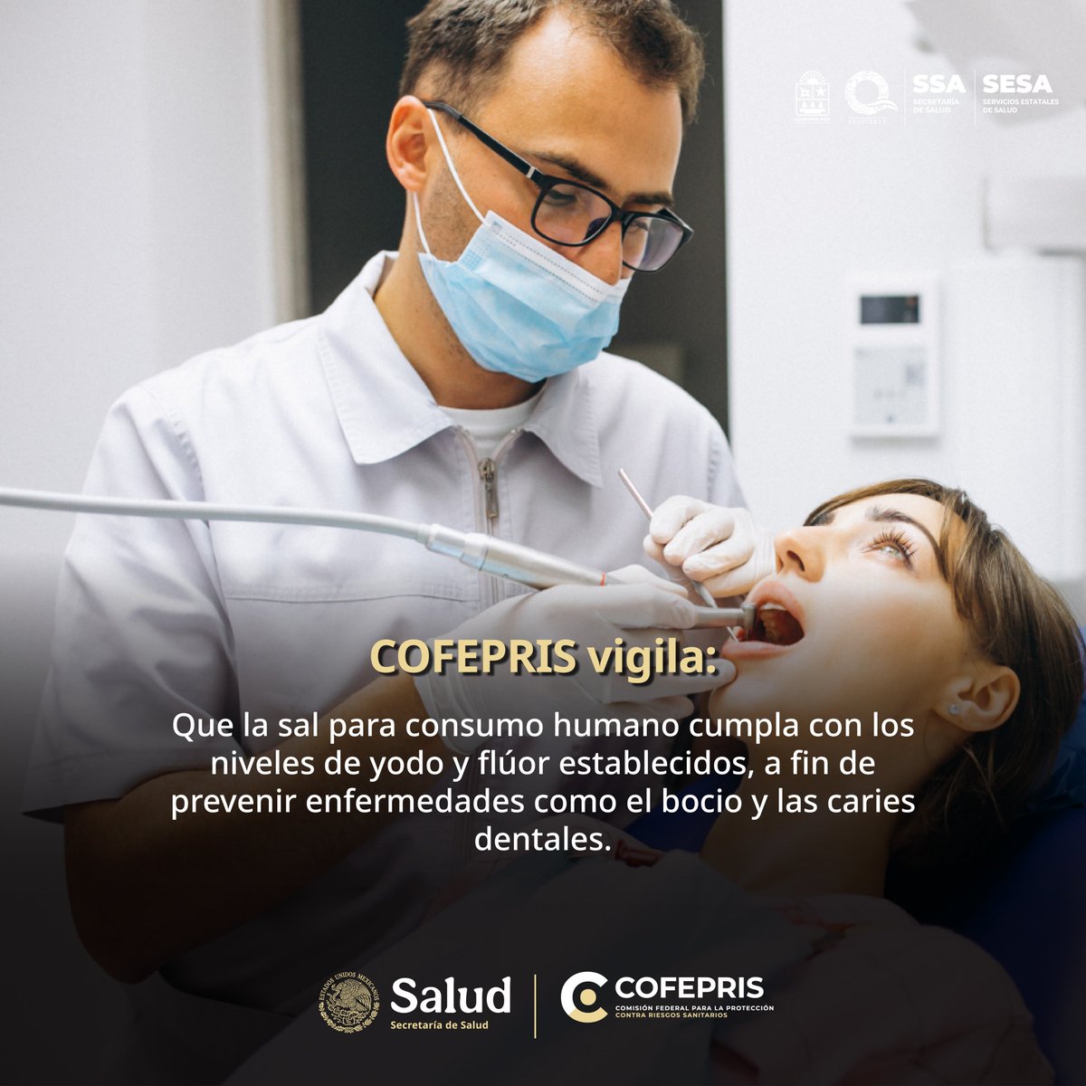 dprisqroo's tweet photo. ¡Protección para toda la familia! 🧂🛡️ La sal con yodo y flúor es la forma más sencilla y económica de prevenir la deficiencia de yodo en nuestro cuerpo. ✅
⚠️ Recuerda: ¡poca sal, pero que sea yodada!
#SalFortificada #Yodo #ConsumoResponsable #COFEPRIS https://t.co/zz789KU9Ji