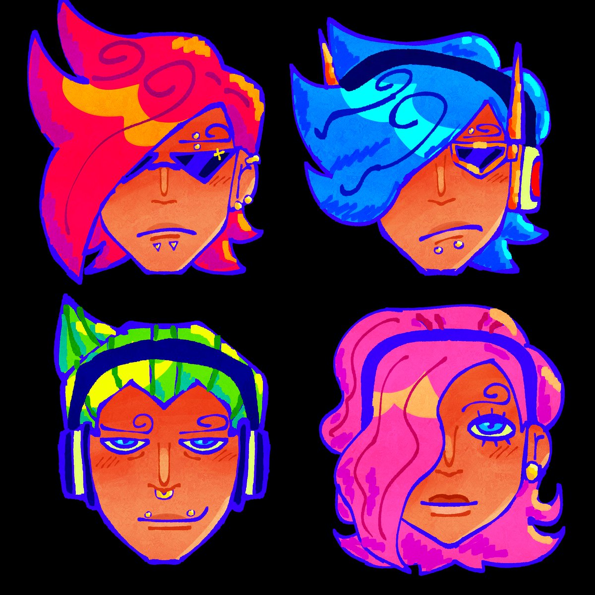 mish4m's tweet photo. another face practice 🪩🌈🌀

#onepiece #ichiji #niji #yonji #reiju https://t.co/0enDhc7igS